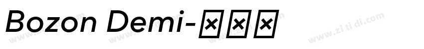 Bozon Demi字体转换